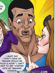 I must say I didnt think my trainer would be such a hunk on these cartoon porn comics