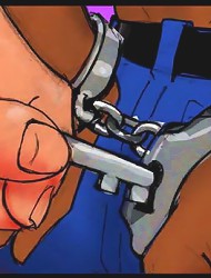 Interracial toons. Turn around, pull those pants down and give me your sweet ebony pussy