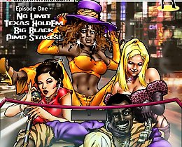 Big black pimp stakes interracial cartoons