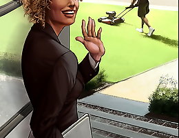 Big black guy and skinny white girl watching porn interracial cartoons