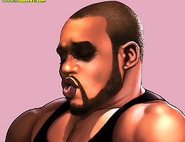 White bitch mouth is full of nigga cum interracial comix from poonnet