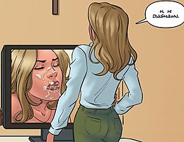 It's my mummy Beth in this comic xxx gallery we were looking at her first blowjob on tv