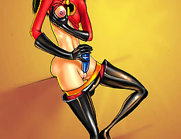 Interracial naked comics with famous characters from Incredibles