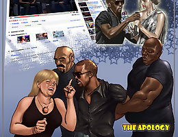 The Apology. A good black & white cartoon lovemaking parody starring Kanye West and also blonde girl