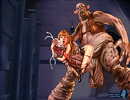 Black knight in steel armor insert his cock in wet white pussy interracial toon porn
