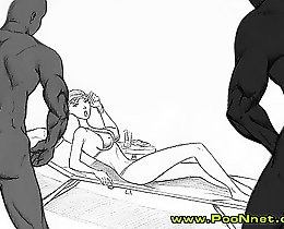 Interracial cartoon fisting for Britney Spears